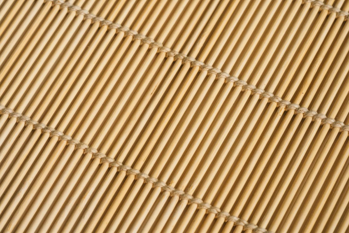 Stock photo: close-up of a natural mat surface with parallel lines running along it